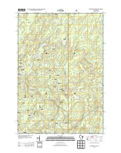Goodman SW Wisconsin Historical topographic map, 1:24000 scale, 7.5 X 7.5 Minute, Year 2013