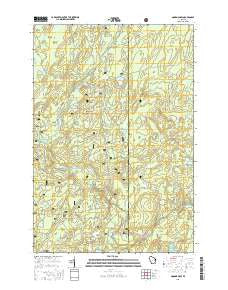 Goodman SW Wisconsin Current topographic map, 1:24000 scale, 7.5 X 7.5 Minute, Year 2015