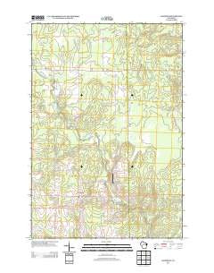 Goodrich Wisconsin Historical topographic map, 1:24000 scale, 7.5 X 7.5 Minute, Year 2013