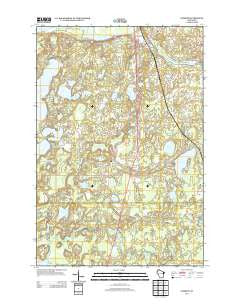 Gordon Wisconsin Historical topographic map, 1:24000 scale, 7.5 X 7.5 Minute, Year 2013