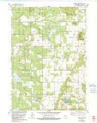 Grand Marsh Wisconsin Historical topographic map, 1:24000 scale, 7.5 X 7.5 Minute, Year 1979