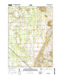 Grand Marsh Wisconsin Current topographic map, 1:24000 scale, 7.5 X 7.5 Minute, Year 2016