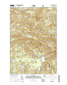Grand View Wisconsin Current topographic map, 1:24000 scale, 7.5 X 7.5 Minute, Year 2015