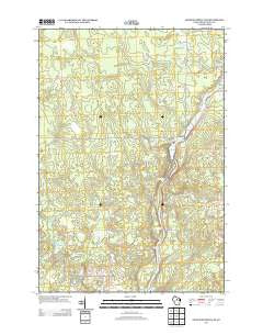 Grandfather Falls Wisconsin Historical topographic map, 1:24000 scale, 7.5 X 7.5 Minute, Year 2013