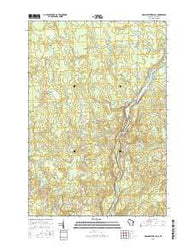 Grandfather Falls Wisconsin Current topographic map, 1:24000 scale, 7.5 X 7.5 Minute, Year 2015