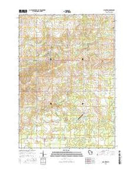 Granton Wisconsin Current topographic map, 1:24000 scale, 7.5 X 7.5 Minute, Year 2015