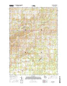 Granton Wisconsin Current topographic map, 1:24000 scale, 7.5 X 7.5 Minute, Year 2015