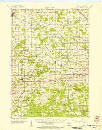 Granton Wisconsin Historical topographic map, 1:62500 scale, 15 X 15 Minute, Year 1954