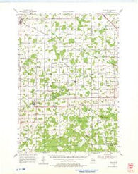 Granton Wisconsin Historical topographic map, 1:62500 scale, 15 X 15 Minute, Year 1954