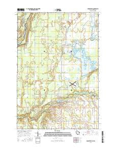 Grantsburg Wisconsin Current topographic map, 1:24000 scale, 7.5 X 7.5 Minute, Year 2015