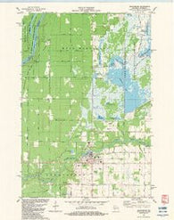 Grantsburg Wisconsin Historical topographic map, 1:24000 scale, 7.5 X 7.5 Minute, Year 1982