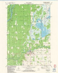 Grantsburg Wisconsin Historical topographic map, 1:24000 scale, 7.5 X 7.5 Minute, Year 1982