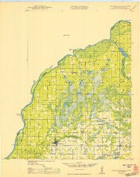 Grantsburg Wisconsin Historical topographic map, 1:48000 scale, 15 X 15 Minute, Year 1950