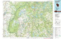 Grantsburg Wisconsin Historical topographic map, 1:100000 scale, 30 X 60 Minute, Year 1985