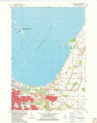Green Bay East Wisconsin Historical topographic map, 1:24000 scale, 7.5 X 7.5 Minute, Year 1982
