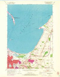 Green Bay East Wisconsin Historical topographic map, 1:24000 scale, 7.5 X 7.5 Minute, Year 1954