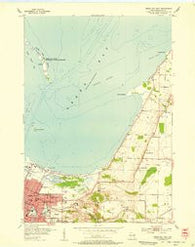 Green Bay East Wisconsin Historical topographic map, 1:24000 scale, 7.5 X 7.5 Minute, Year 1954