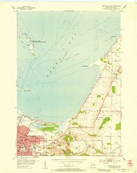 Green Bay East Wisconsin Historical topographic map, 1:24000 scale, 7.5 X 7.5 Minute, Year 1954