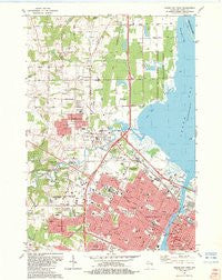 Green Bay West Wisconsin Historical topographic map, 1:24000 scale, 7.5 X 7.5 Minute, Year 1982