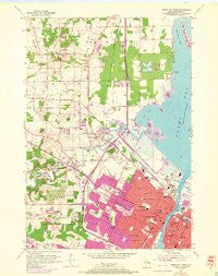 Green Bay West Wisconsin Historical topographic map, 1:24000 scale, 7.5 X 7.5 Minute, Year 1954