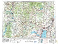 Green Bay Wisconsin Historical topographic map, 1:250000 scale, 1 X 2 Degree, Year 1955