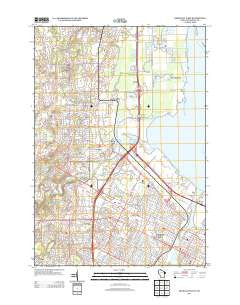 Green Bay West Wisconsin Historical topographic map, 1:24000 scale, 7.5 X 7.5 Minute, Year 2013