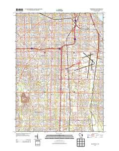 Greendale Wisconsin Historical topographic map, 1:24000 scale, 7.5 X 7.5 Minute, Year 2013
