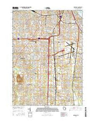 Greendale Wisconsin Current topographic map, 1:24000 scale, 7.5 X 7.5 Minute, Year 2016