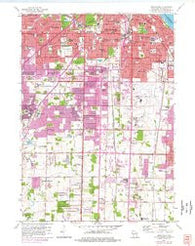 Greendale Wisconsin Historical topographic map, 1:24000 scale, 7.5 X 7.5 Minute, Year 1958