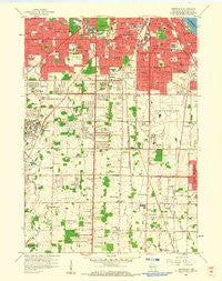 Greendale Wisconsin Historical topographic map, 1:24000 scale, 7.5 X 7.5 Minute, Year 1958