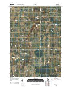 Greenleaf Wisconsin Historical topographic map, 1:24000 scale, 7.5 X 7.5 Minute, Year 2010