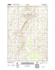 Greenleaf Wisconsin Historical topographic map, 1:24000 scale, 7.5 X 7.5 Minute, Year 2013