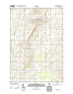 Greenleaf Wisconsin Historical topographic map, 1:24000 scale, 7.5 X 7.5 Minute, Year 2013