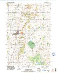Greenleaf Wisconsin Historical topographic map, 1:24000 scale, 7.5 X 7.5 Minute, Year 1992