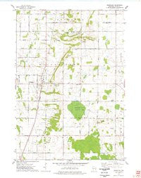 Greenleaf Wisconsin Historical topographic map, 1:24000 scale, 7.5 X 7.5 Minute, Year 1974