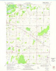 Greenville Wisconsin Historical topographic map, 1:24000 scale, 7.5 X 7.5 Minute, Year 1969