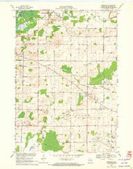 Greenville Wisconsin Historical topographic map, 1:24000 scale, 7.5 X 7.5 Minute, Year 1969