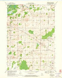 Greenville Wisconsin Historical topographic map, 1:24000 scale, 7.5 X 7.5 Minute, Year 1969