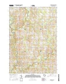 Greenwood Wisconsin Current topographic map, 1:24000 scale, 7.5 X 7.5 Minute, Year 2015
