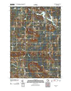 Gresham Wisconsin Historical topographic map, 1:24000 scale, 7.5 X 7.5 Minute, Year 2010