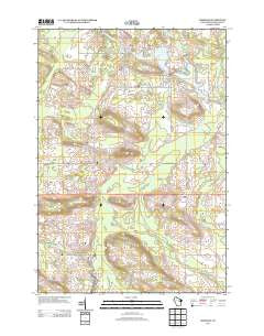 Gresham Wisconsin Historical topographic map, 1:24000 scale, 7.5 X 7.5 Minute, Year 2013