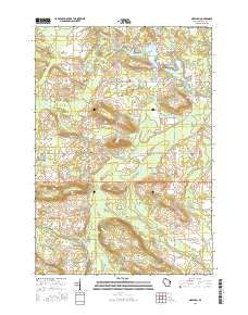 Gresham Wisconsin Current topographic map, 1:24000 scale, 7.5 X 7.5 Minute, Year 2016