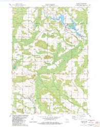 Gresham Wisconsin Historical topographic map, 1:24000 scale, 7.5 X 7.5 Minute, Year 1982