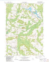 Gresham Wisconsin Historical topographic map, 1:24000 scale, 7.5 X 7.5 Minute, Year 1982