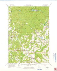 Gresham Wisconsin Historical topographic map, 1:62500 scale, 15 X 15 Minute, Year 1964