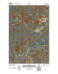 Gurney Wisconsin Historical topographic map, 1:24000 scale, 7.5 X 7.5 Minute, Year 2010