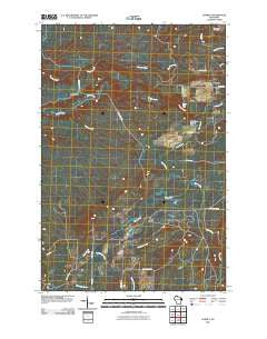 Gurney Wisconsin Historical topographic map, 1:24000 scale, 7.5 X 7.5 Minute, Year 2010