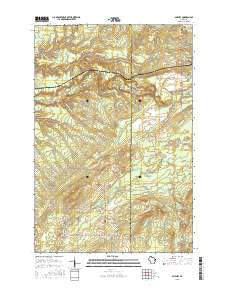 Gurney Wisconsin Current topographic map, 1:24000 scale, 7.5 X 7.5 Minute, Year 2015
