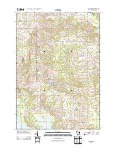 Halder Wisconsin Historical topographic map, 1:24000 scale, 7.5 X 7.5 Minute, Year 2013