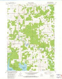 Halder Wisconsin Historical topographic map, 1:24000 scale, 7.5 X 7.5 Minute, Year 1981